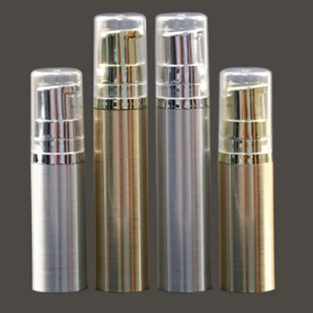

1 Pcs 5ml 10ml Upscale Airless Vacuum Pump Press Bottle Mist Spray Bottle Holder Vial With Cap For Cream Lotion Serum Bottles