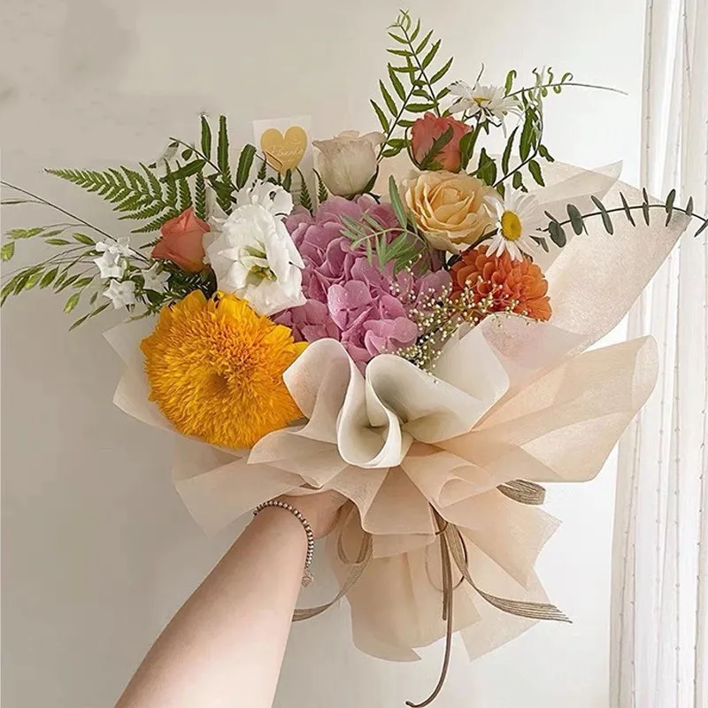 

4M/Roll Macarons Solid Color Milk Cotton Wrapping Paper Handmade DIY Scrapbooking Materials Flowers Gifts Decoration Supplies