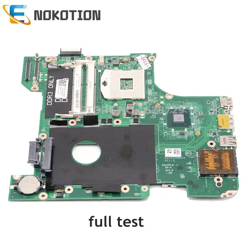 Материнская плата NOKOTION для ноутбука Dell Vostro 3450 V3450 материнская HM67 DDR3 CN 0JYYRY DA0V02MB6E0