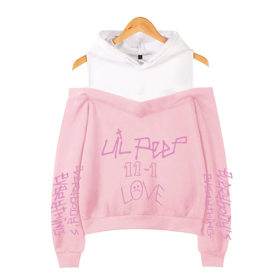 

New Fashion lil peep Women's Hoodies Off-shoulder Sexy Girls Exclusive Kpop Casual Autumn Cool Casual Women Hoodie Sweatshirt