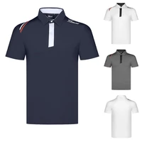 2021 mens golf wear quick drying casual short sleeve summer golf t shirt top polo shirt golf clothing