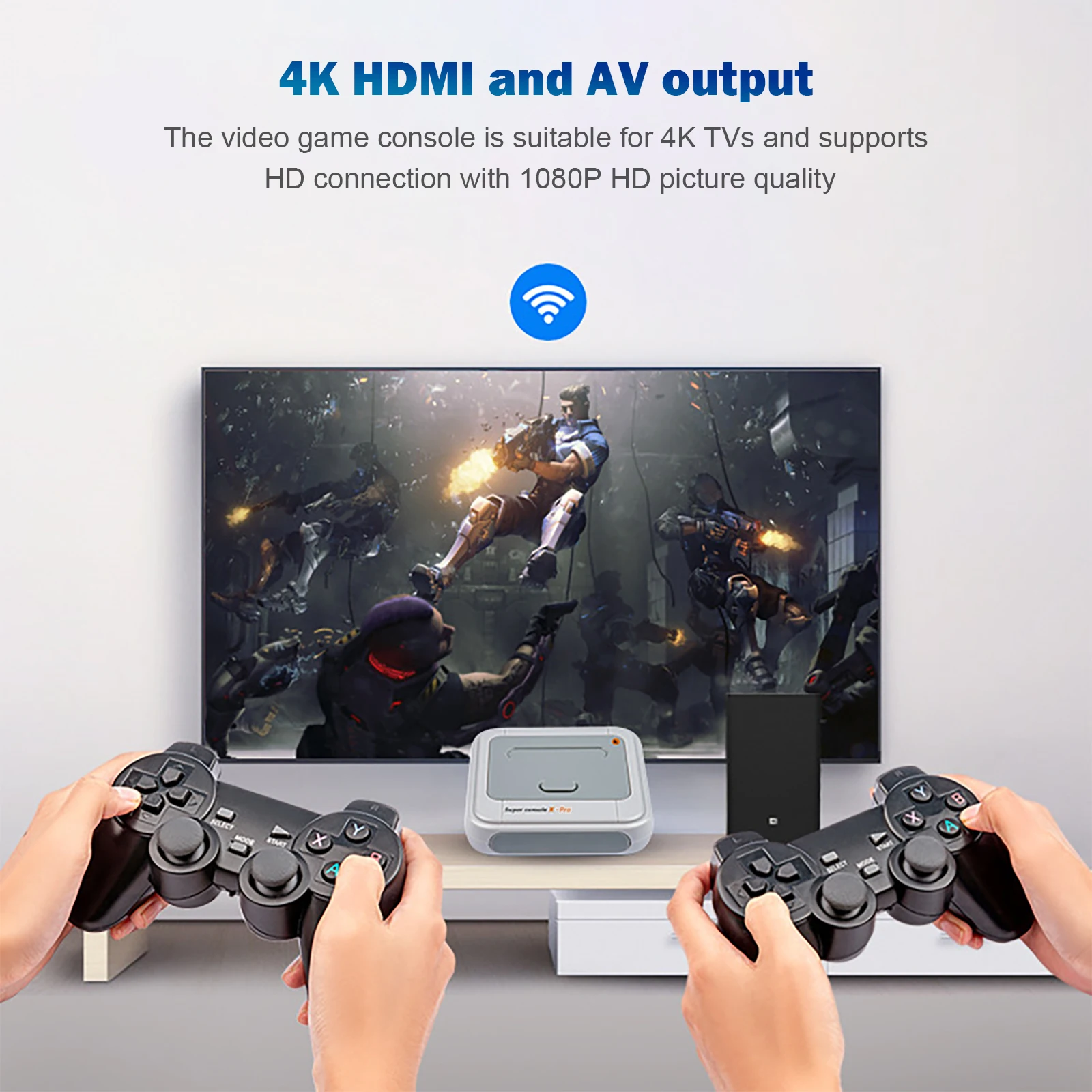 Супер консоль X Pro S905X HD WiFi выход мини ТВ Видео игровой плеер для PSP/PS1/N64/DC игры