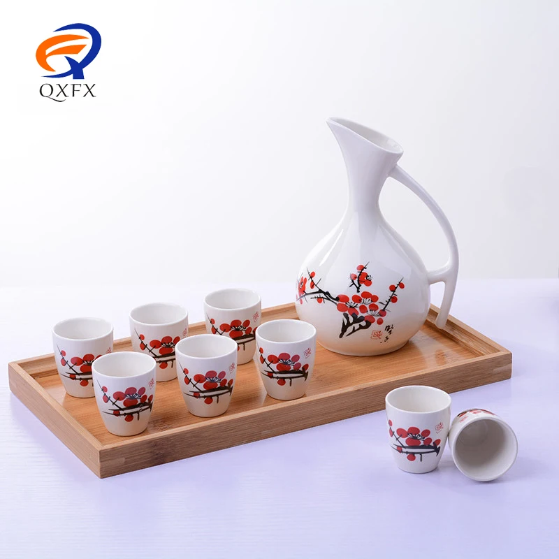 9 шт. винтажный керамический горшок Набор чашек с флагоном чашка для спиртных