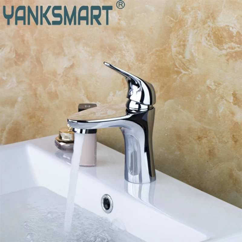 

Bath Basin Faucets Hot & Cold Mixer Basin Rubinetto Lavabo Bagno Sink Faucet Waterfall Bathroom Brass Polished Chrome Sink Taps