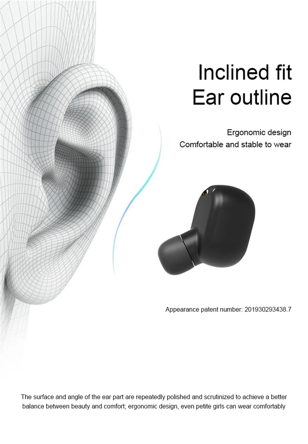 Беспроводные наушники BT5.0 TWS стереонаушники мини-вкладыши Bluetooth Hi-Fi игровые для IOS