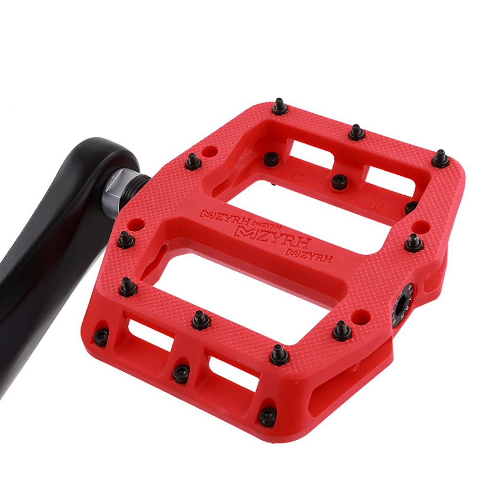 

Mzyrh Ultralight Seal Bearings Bicycle Pedal Three-Bearing Large Tread Nylon Pedal Bicycle Parts Accessories