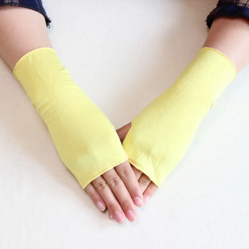 

Ladies Sun Protection Sleeve Cycling UV Protection Modal Stretch Non-slip Sunshade Half-finger Gloves for Outdoor Activities