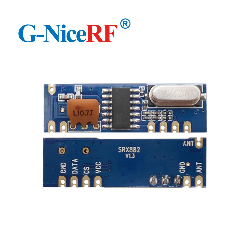 Супергетеродинный беспроводной приемник ASK 10 шт. 433 МГц модуль SRX882 + весенние
