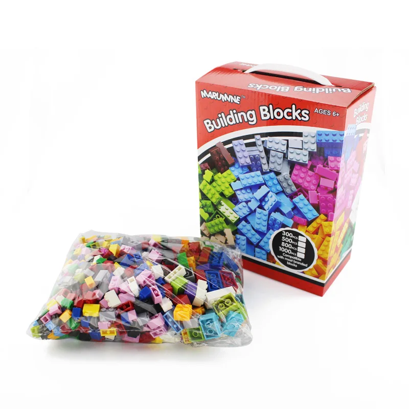 Color Box Package MARUMINE 1000 шт Строительные Кирпичи совместимы с Decool Enlighten Blocks Pixel Cube опорная пластина модель игрушки для детей подарок - Цвет: Color Box Package