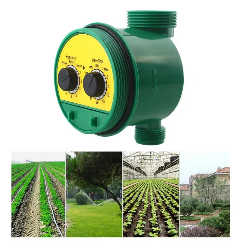 

Irrigation Timing Device G3/4 Interface Green Water Timer Water Pipe Timer Waterproof Faucet Timer ABS The Flower Beds Planting
