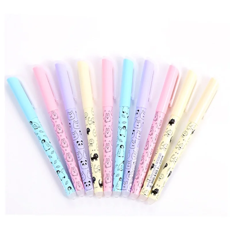 4 шт./лот гелевая ручка со стираемыми кошками Практичная для подписи Escolar Papelaria