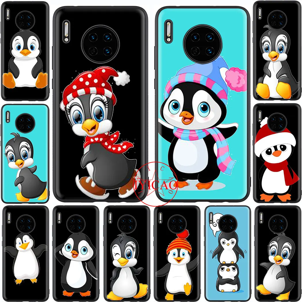 Мягкий чехол для телефона с мультяшным пингвином huawei P8 P9 Lite Mini P10 P20 P30 Pro P Smart Z Cover |