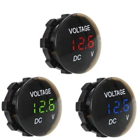 car motorcycle dc12v 24v led panel digital voltage meter display voltmeter moto adapter voiture