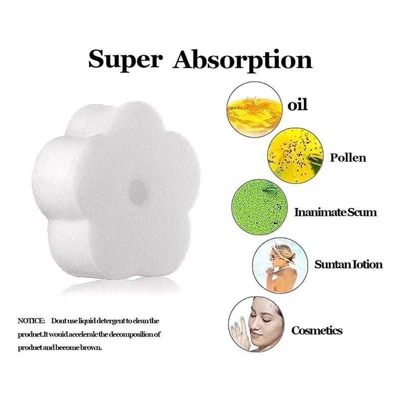 

25 Pieces Oil Absorbing Sponge Devours Scum, Oil Absorbing Sponge Scum Remover for Spas, Hot Tub, Pools and Sinks