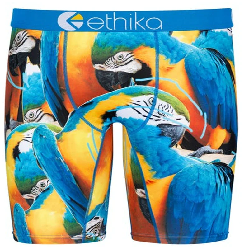 

Камуфляжные мягкие и дышащие летние боксеры Ethika с принтом акулы, новинка 2022, модные спортивные боксеры, персонализированные модные этика