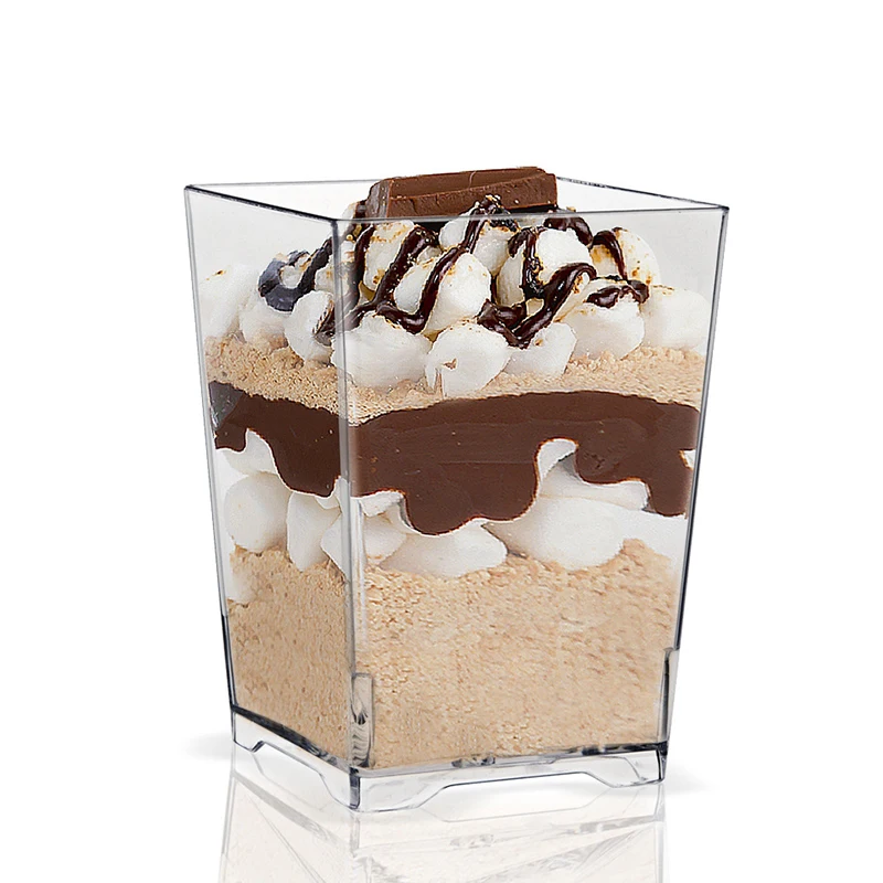 

Promotion - 10/Pack, Home Party Wedding Disposable Plastic Tableware Supplies, 50*69mm/110ml Disposable Dessert Clear Cup