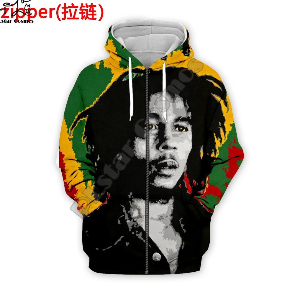 

PLstar Cosmos Reggae Singer HipHop Legend Bob Marley Funny NewFashion Streetwear 3DPrint Zipper/Hoodies/Sweatshirts/Jacket A-3