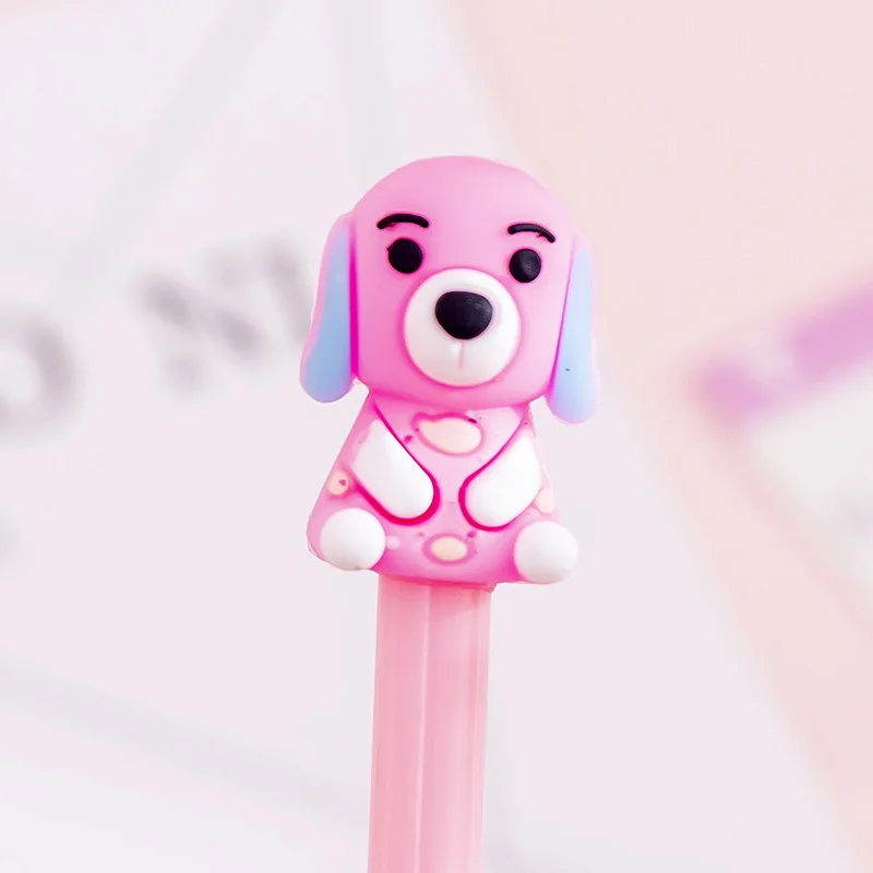 20 Pcs Multicolor Creative Cute Cartoon Puppy Gel Pen Fresh Student Writing Test Stationery Office Sign | Канцтовары для офиса и