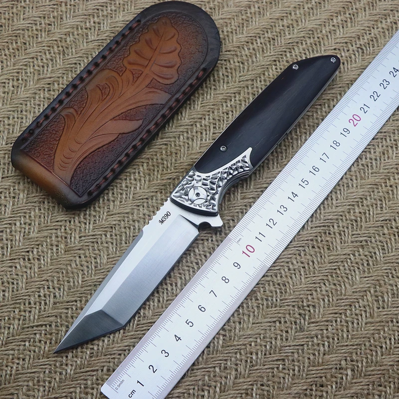 Экстремальный ледяной Мороз складной нож шарикоподшипник M390 лезвие TC4 Титан +