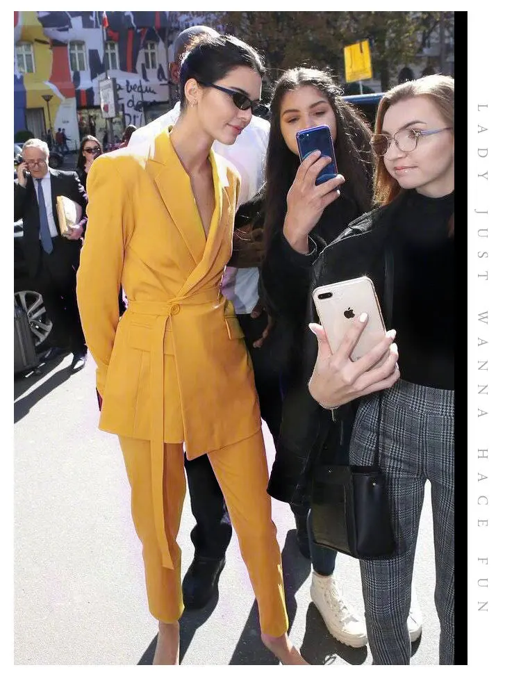 Брючный костюм женский: приталенный блейзер + брюки OL | Женская одежда