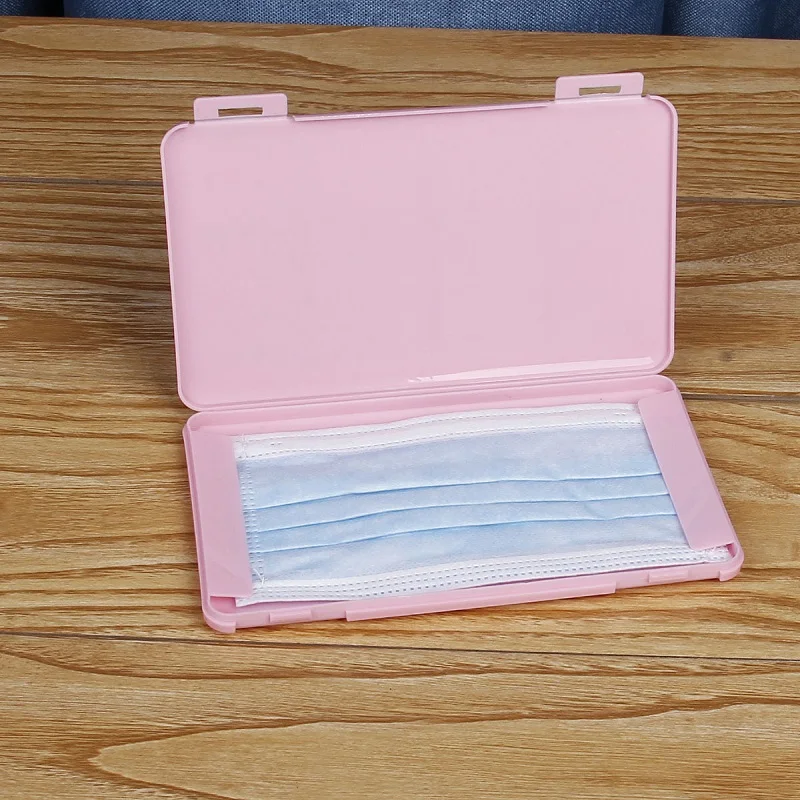 

Face Mask Storage Case Portable Mask Packaging Box Dustproof Disposable Mask Storage Box Plastic Mask Storage Folder