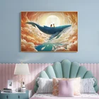 Рисунок для вышивки крестиком в виде большой рыбы бегонии, ручная вышивка, напечатанная на холсте 11CT 9CT, Мультяшные наборы для рукоделия, домашний декор