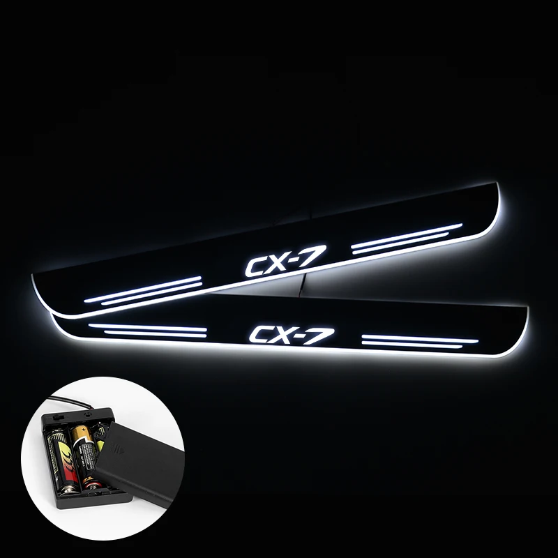 Светодиодный порог для Mazda CX 7 CX7 2015 2016 2017 2018 потоковый светильник накладка