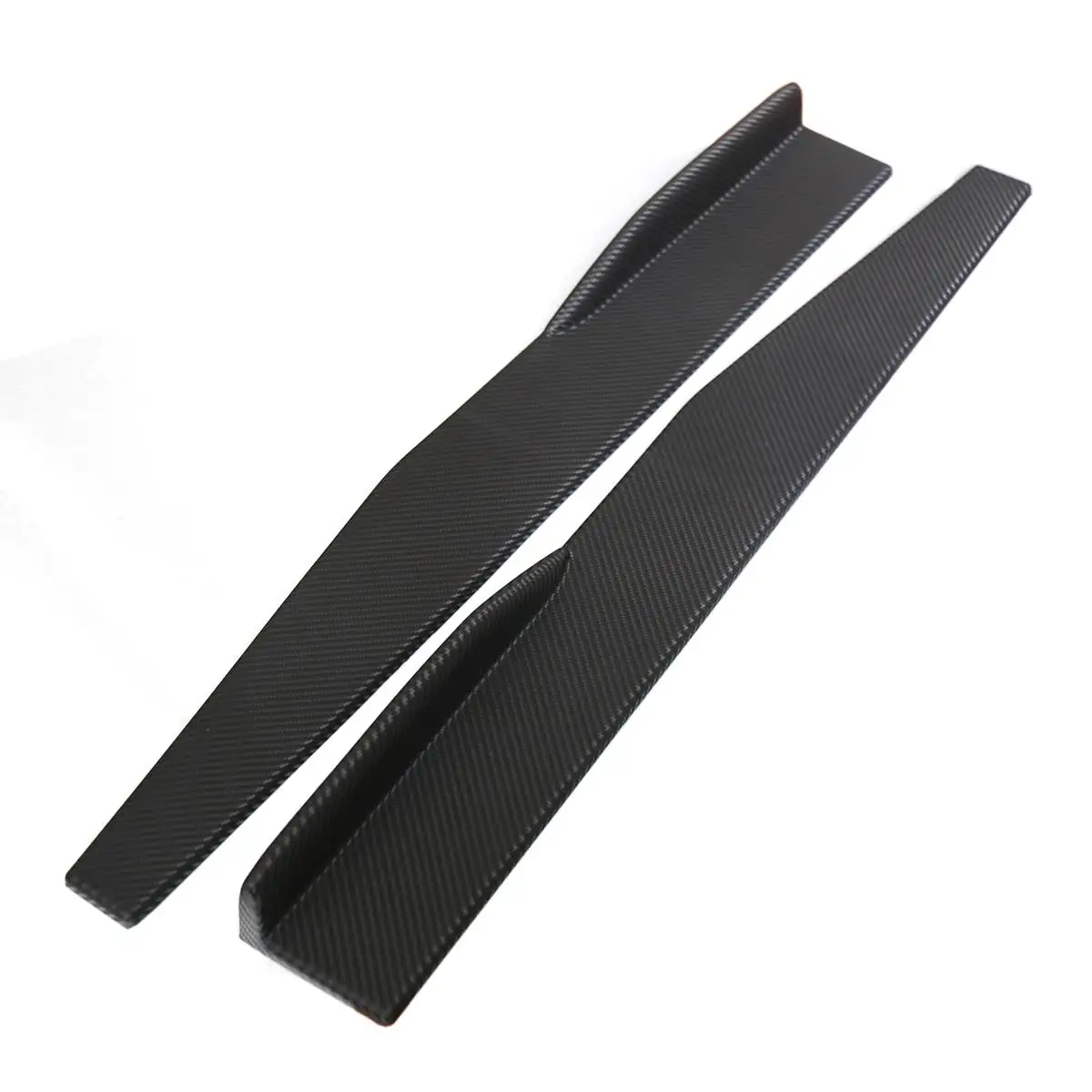 1 пара универсальных автомобильных боковых юбок из углеродного волокна боковая