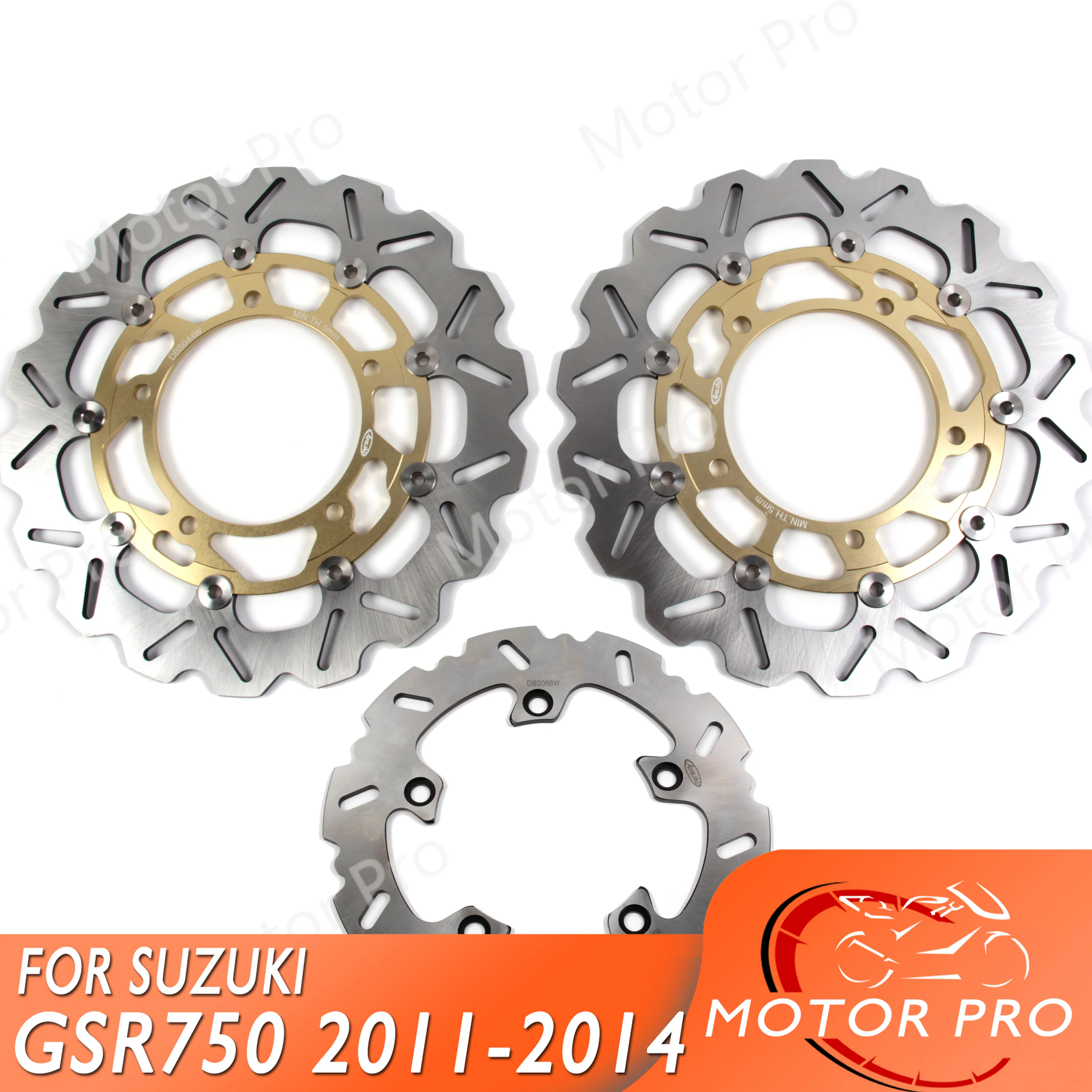 Для Suzuki GSR 750 2011 2012 2013 2014 ABS Комплект роторного диска переднего и заднего