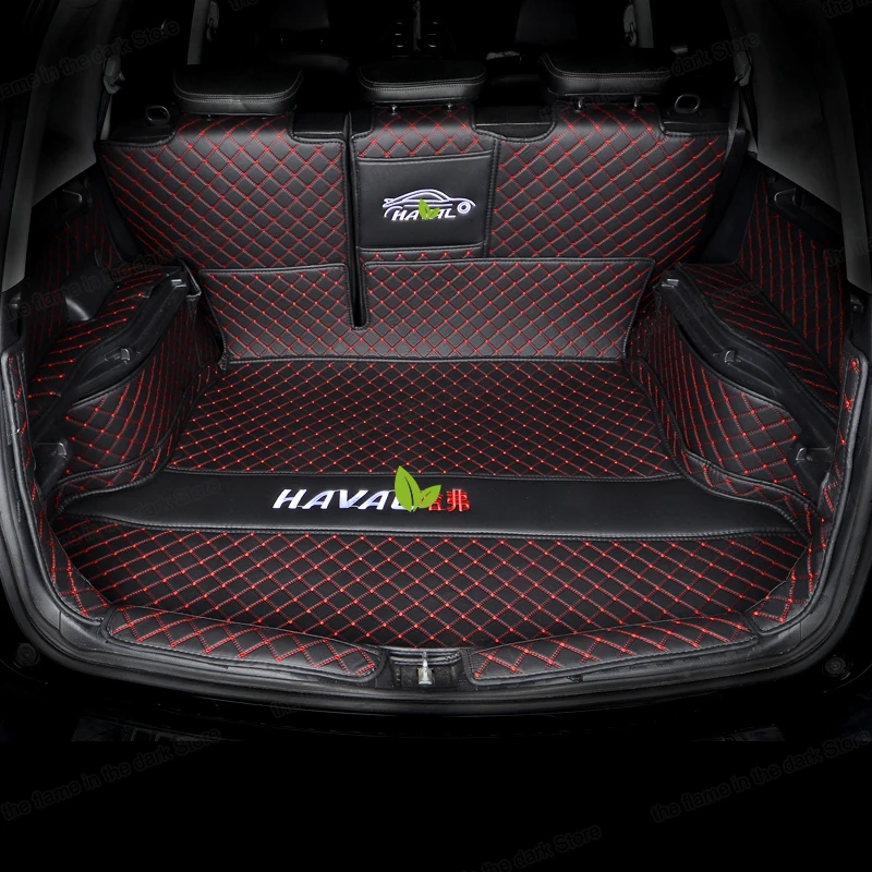 Lsrtw2017 для haval h6 кожаный коврик багажника автомобиля подкладка груза 2013 2014 2015 2016 2017