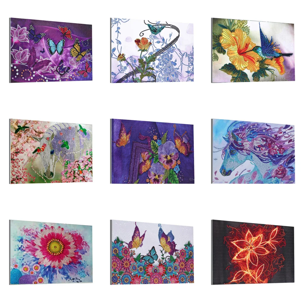 Алмазная живопись особой формы 5D частичное сверло алмазная точка Кристалл