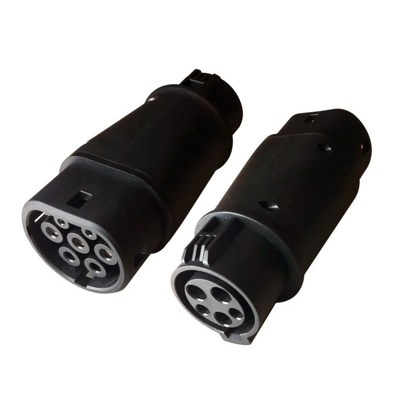 Адаптер для зарядки электромобиля 32A Sae j1772 к IEC 62196-2 Тип разъема 1 и тип 2 EV разъем