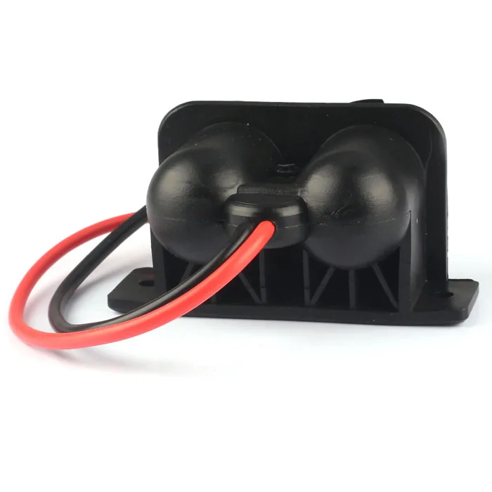 12 В мотоцикл сигарета двойной разъем черный Зажигалка двойная розетка вилка