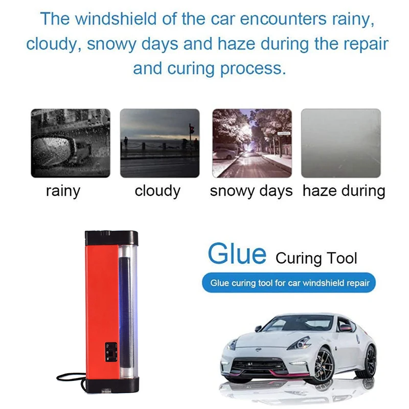 УФ лампа для автомобиля ультрафиолетовый светильник Ремонта Лобового Стекла