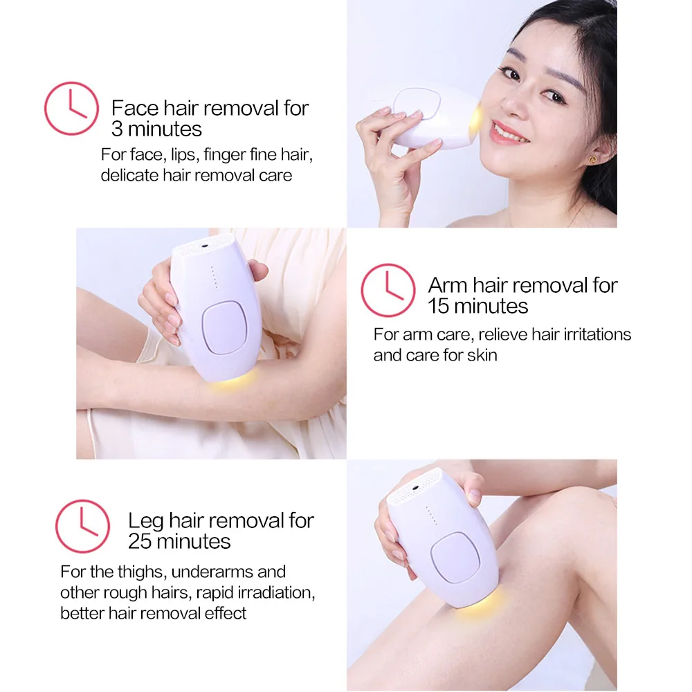 

Professional Epilator Laser Hair Removal Laser Epilator for Women Painless Photoepilator Machine Body Hair Remover