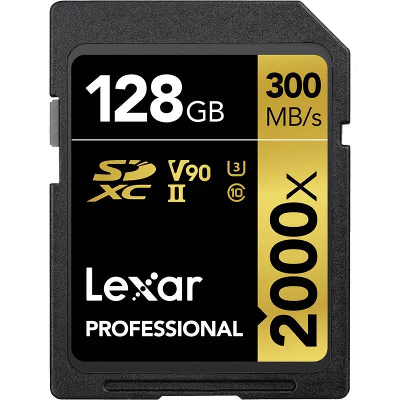 128 ГБ Lexar профессиональная sd-карта 2000x300 МБ/с высокоскоростная SDHC SDXC 32 Гб 64 Гб 128 ГБ UHS-II U3 карта памяти для видео 4K Full HD - Емкость: 128 ГБ
