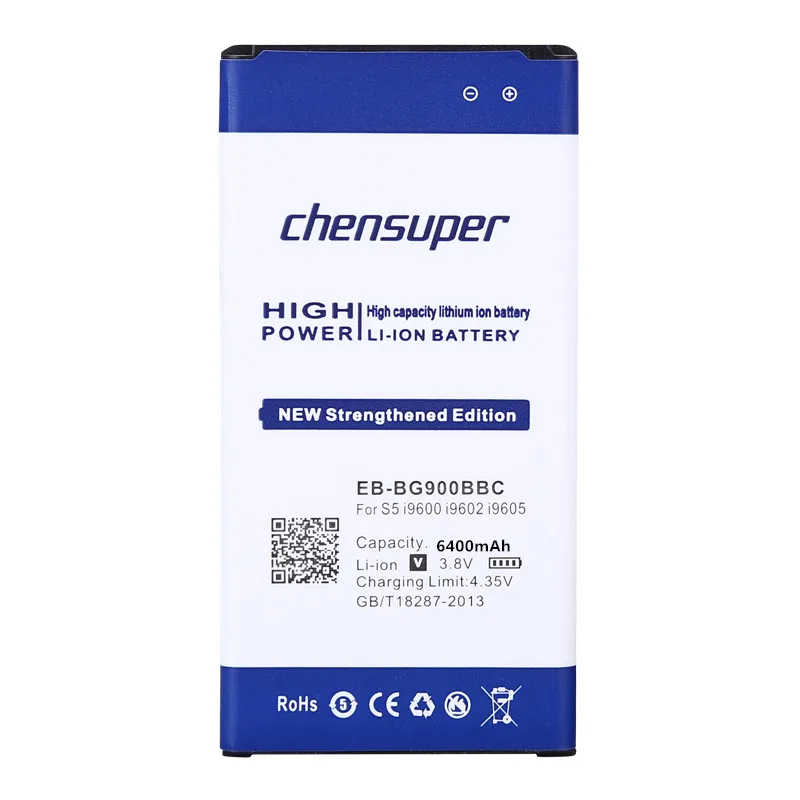 Литий ионный аккумулятор chensuper 6400 мАч для телефона Samsung Galaxy S5 I9600