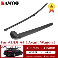 kawoo car rear wiper blades back window wipers arm for audi a4 avant wagon hatchback 2007 2015 auto windscreen accessories