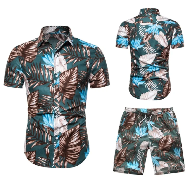 Summer 2021 Men's Casual Suit, Men's Suit, Flower Shirt, Beach Shorts, Printed Shirt, Shorts, Pants, Two Suits