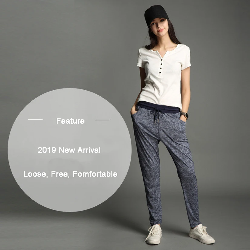 Брюки-султанки Fanceey женские в клетку повседневные спортивные штаны Карго