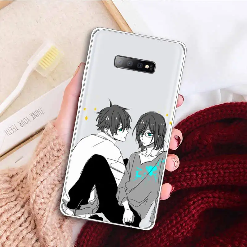 

Miyamura Izumi Horimiya anime Phone Case Transparent For Samsung Galaxy A71 A21s S8 S9 S10 plus note 20 ultra