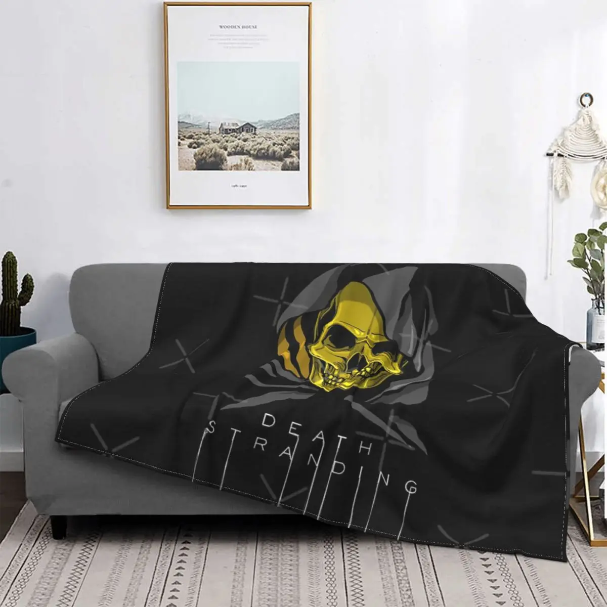 

Kojima's Death Stranding Blanket Bedspread Bed Plaid Bed Cover Bed Blanket Hoodie Blanket Throw And Blanket