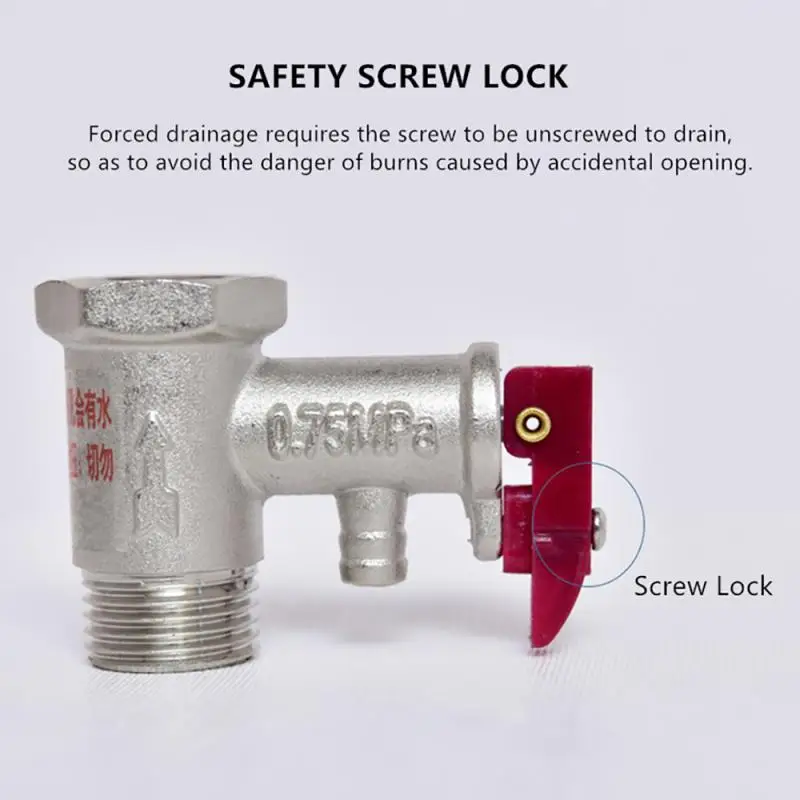 1PC Valve Parts Electric Water Heater Safety Pressure Relief Copper Fittings For DN15 Pipe | Обустройство дома