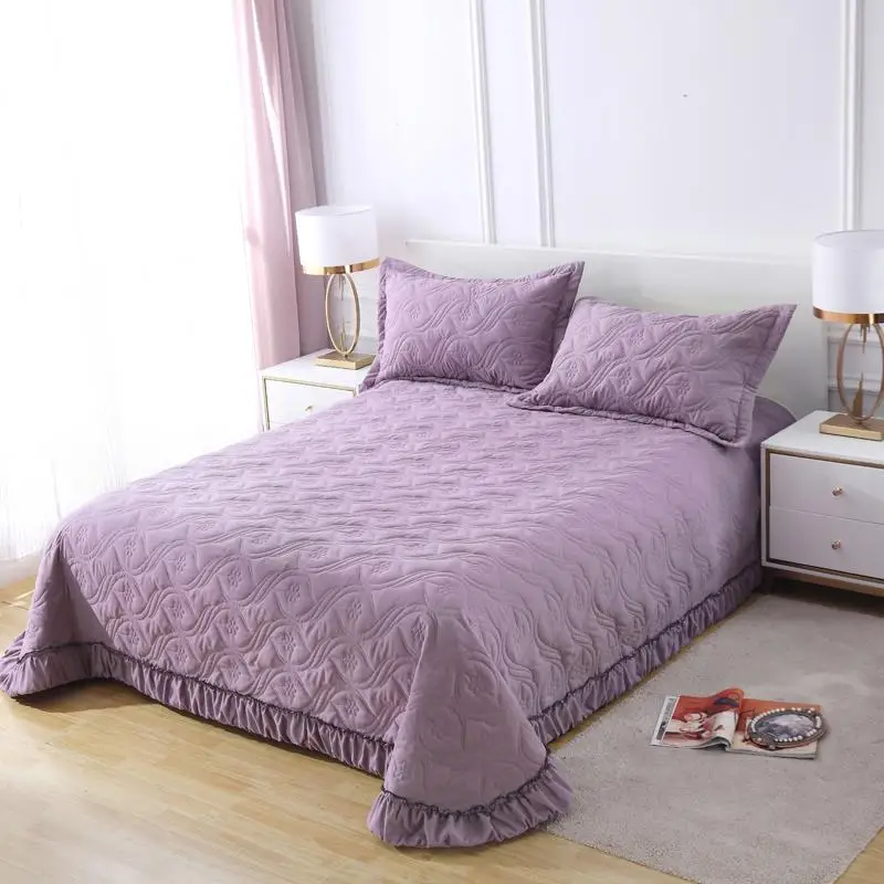 Стеганое покрывало из 100% хлопка фиолетового серого синего зеленого желтого