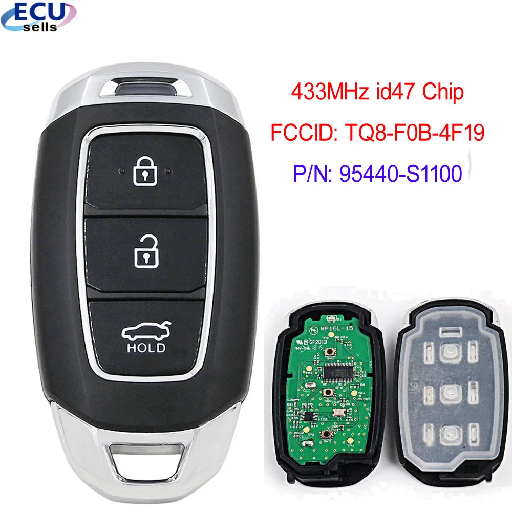 95440-S1100 Умный дистанционный ключ 433 МГц HITAG3 NCF29A3X 47 Чип для Hyundai Santafe 2018 2019 2020 FCCID: