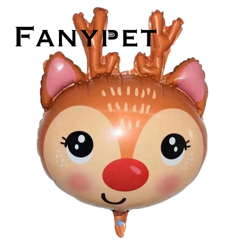 

50pcs Elk Reindeer Animal Foil Helium Balloon Merry Christmas New Year Christmas Decoration Birthday Party Decoration Kids