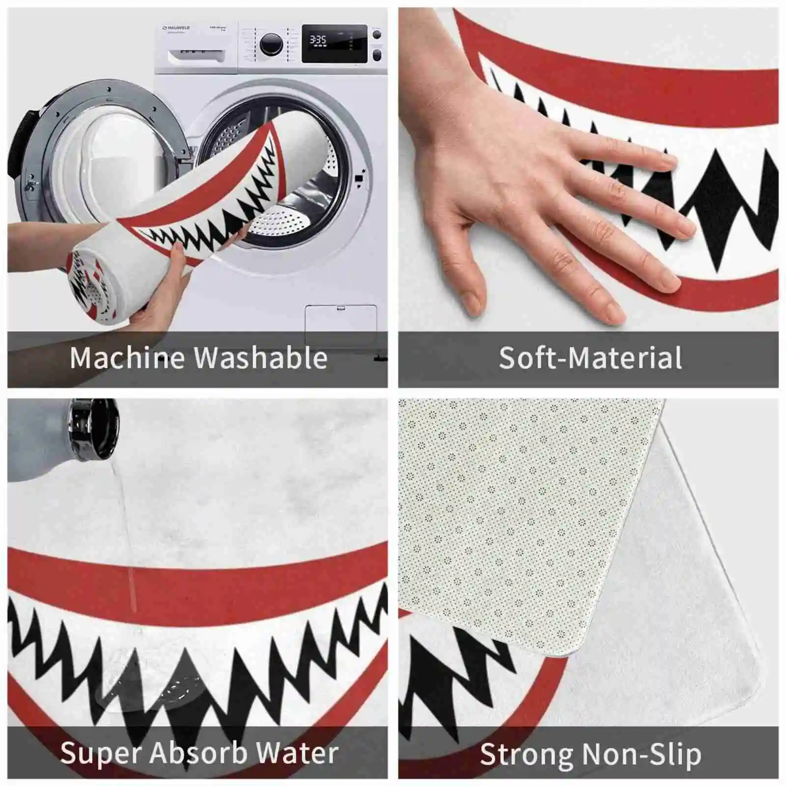 Мягкая подставка для ног с акулами товары комнаты ковер | Дом и сад