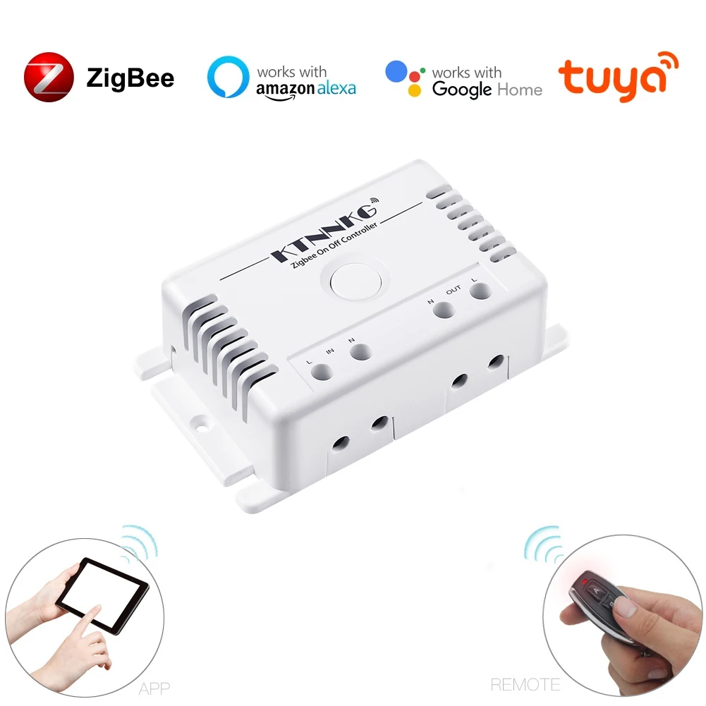 KTNNKG дистанционного Управление Home220V-10A TuYa ZIGBEE может использоваться с помощью наборов 