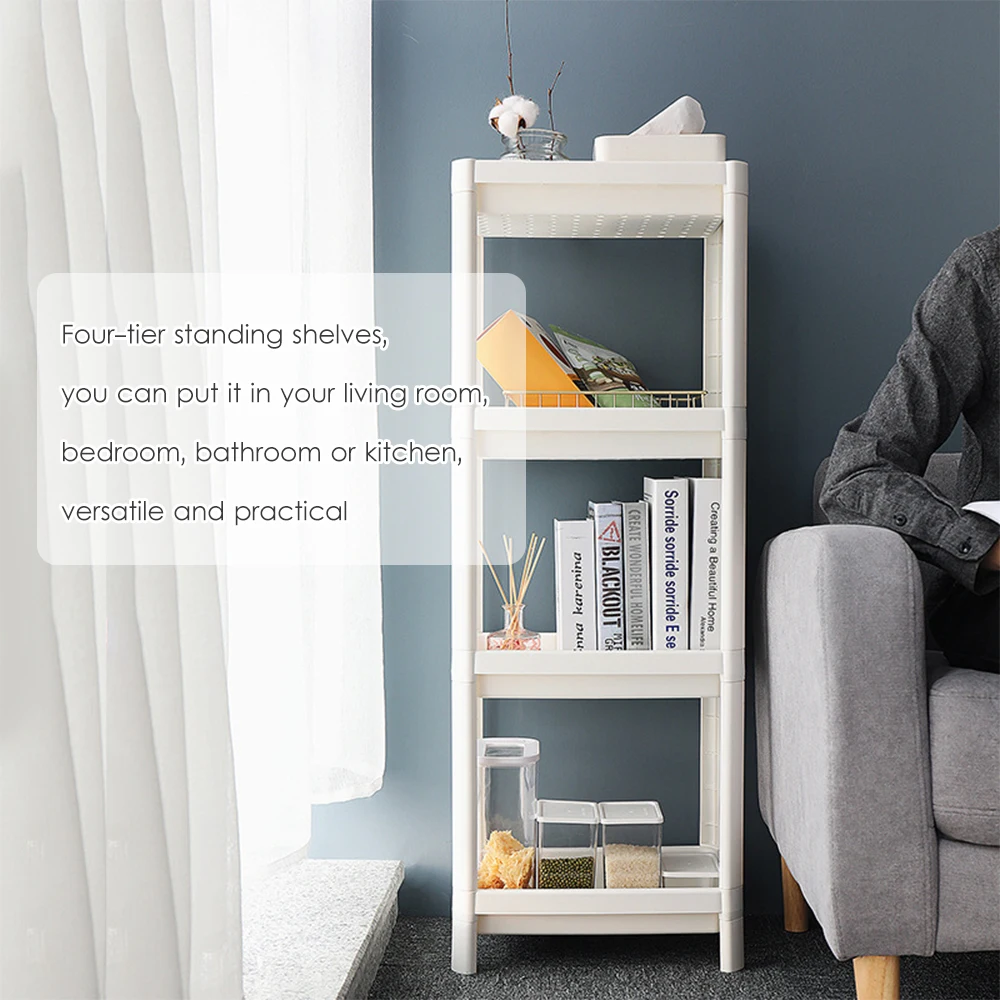 4-уровневая полка для ванной комнаты стеллаж хранения стойка демонстрации