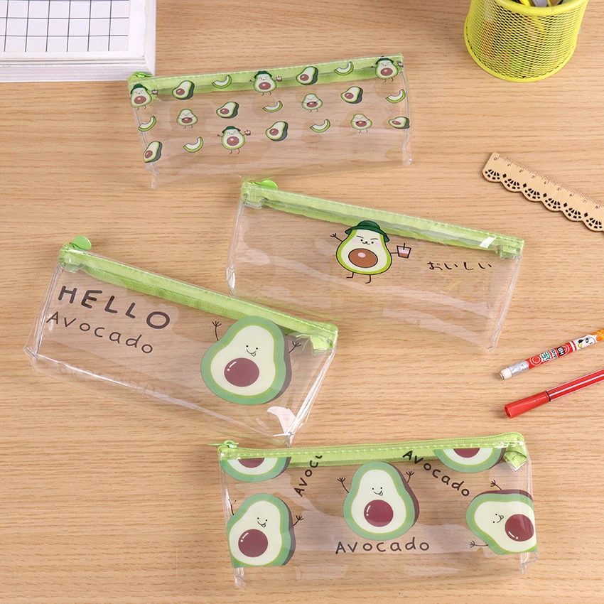 

1PC New Fruit Pencil Case School Pencil Cases For Girl Stationery PVC Pencil Bag Estojo Escolar School Supplies